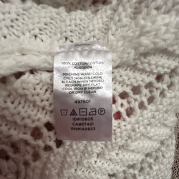 XL LOFT OUTLET 100% Cotton Short-Sleeved Cardigan Duster - Picture 4 of 4